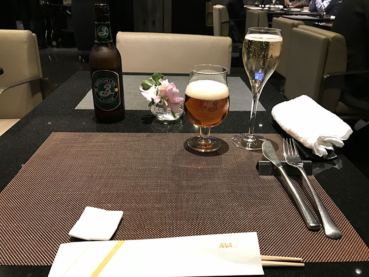 シャンパンとビール