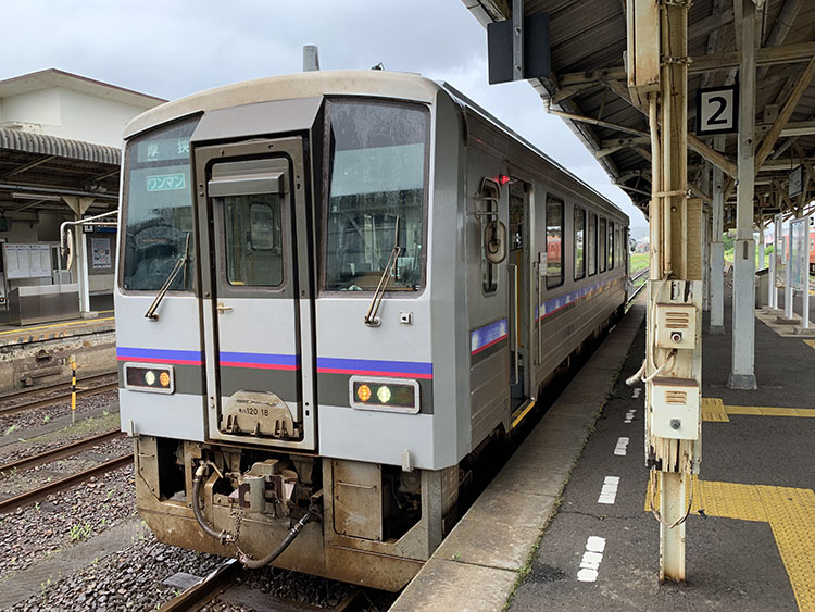 一両の電車