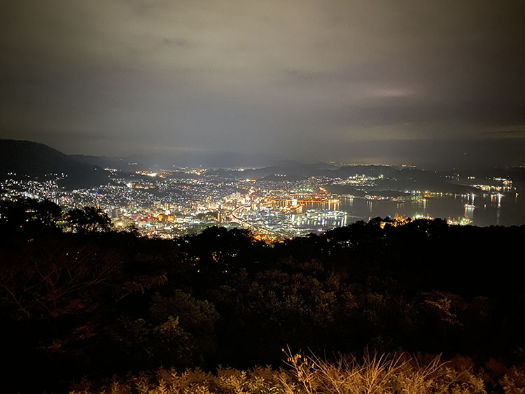 市街地の夜景