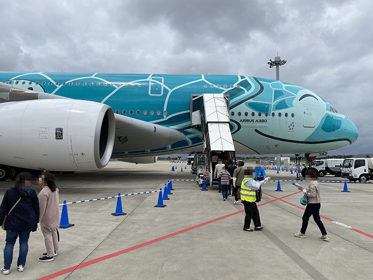 機内見学の2号機