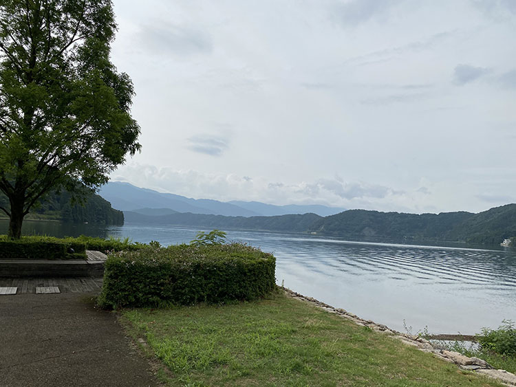 湖の眺め