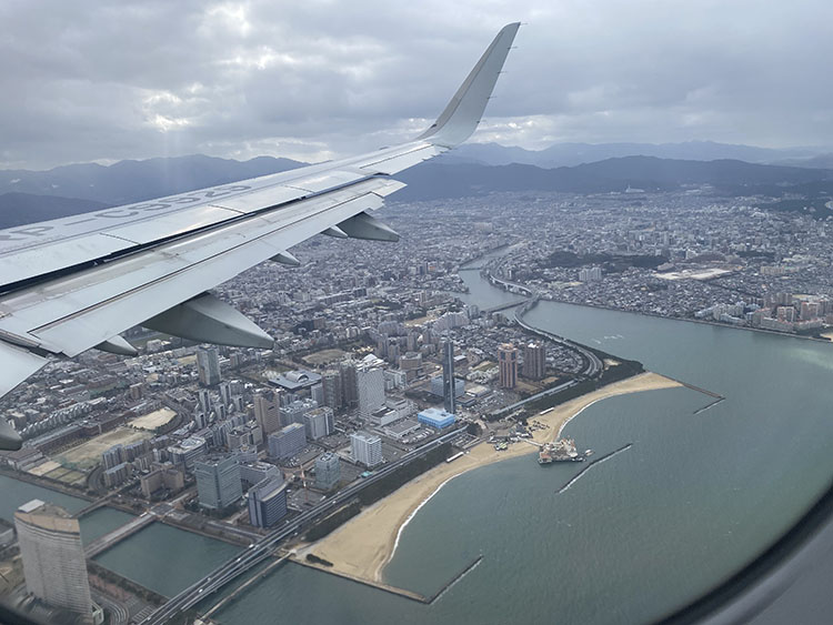 福岡上空